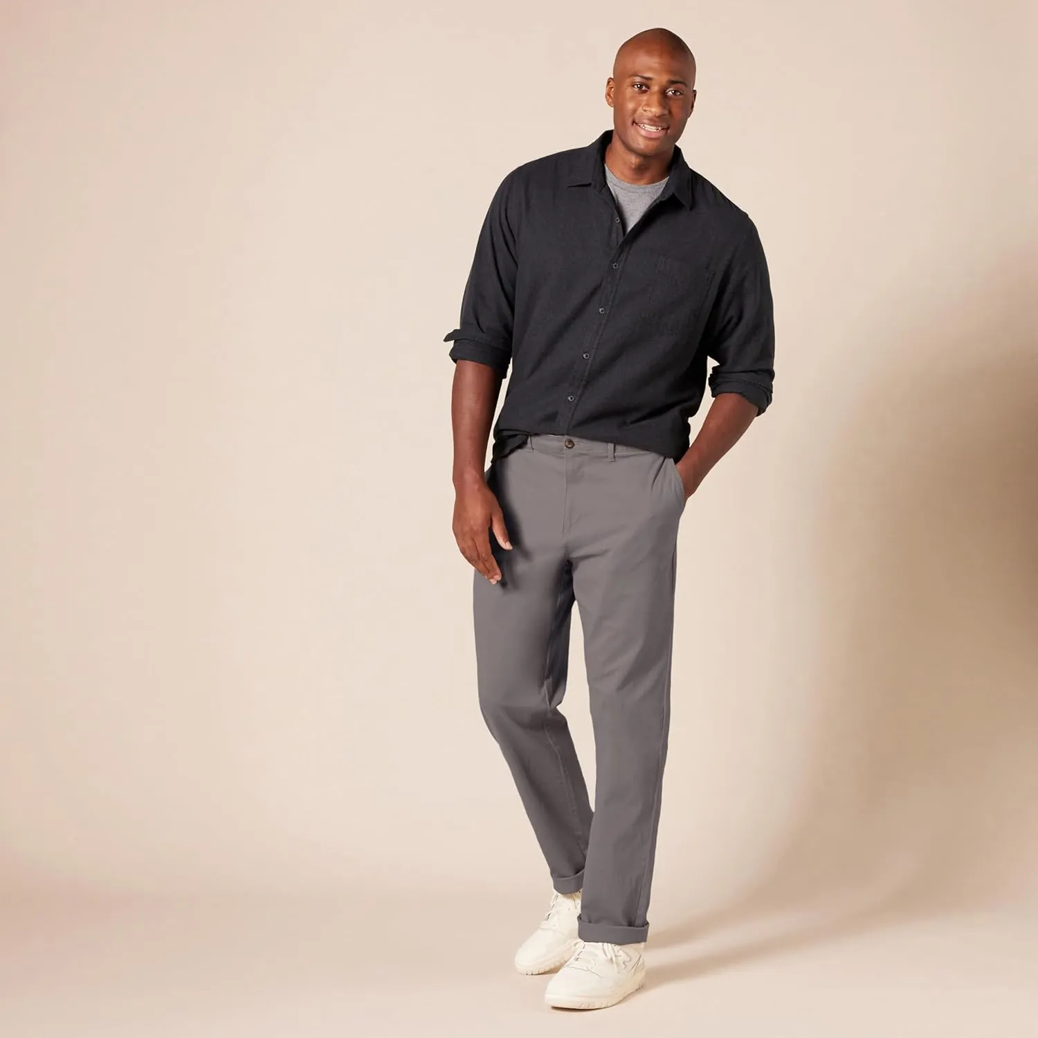 Amazon Essentials Men's Athletic-Fit Casual Stretch Chino Pant (Available in Big & Tall)