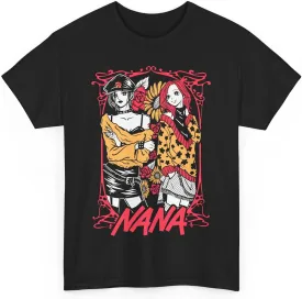 Anime Nana Osaki T-Shirt Manga Black Stones Band Waifu Shirt Casual Aesthetic Unisex T-Shirt