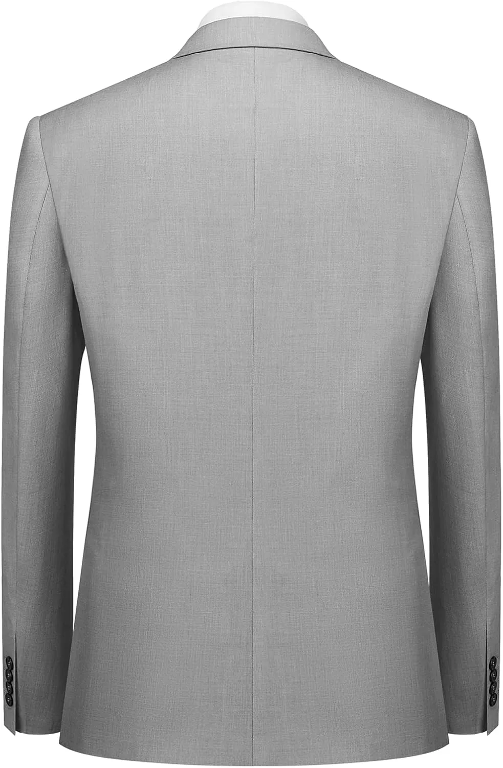 Cooper & Nelson Men's Suit Slim Fit, 3 Piece Suits for Men, One Button Solid Jacket Vest Pants with Tie, Tuxedo Set