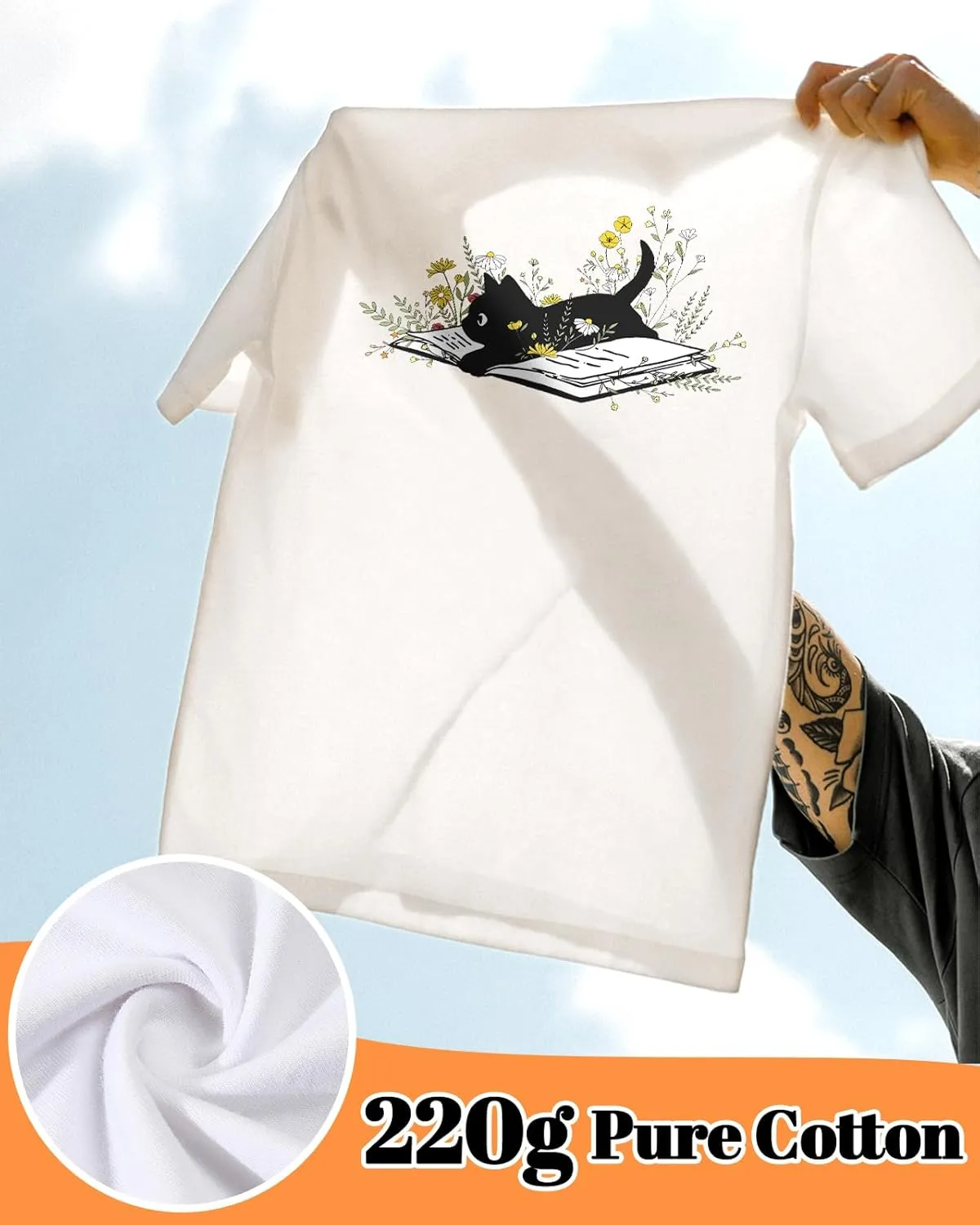 Flafens T Shirts for Women Graphic Tees Cute Shirts Cotton Fit Short Tshirts