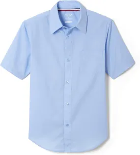 French Toast Boys' Short Sleeve Classic Poplin Dress Shirt (Standard & Husky)