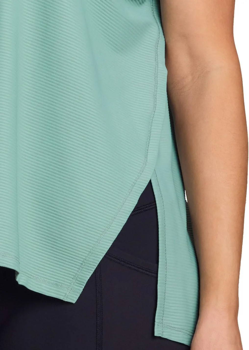 RBX Active Women's Quick Drying Gym T-Shirt with Side Vents, Breathable Mesh Workout Top with Plus Sizes
