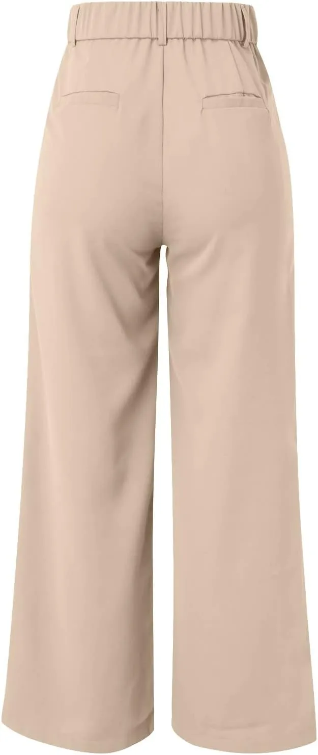 Wide Leg Dress Pants Women's High Waisted Trousers
