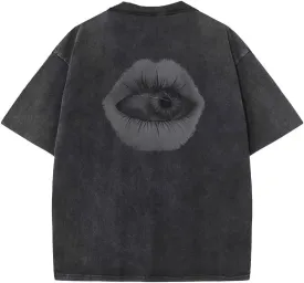 Y2K Graphic T-Shirts Vintage Oversized Tees Streetwear Casual Acid Washed Tops for Men Women